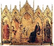 Simone Martini, The Annunciation with St. Margaret and St. Asano,